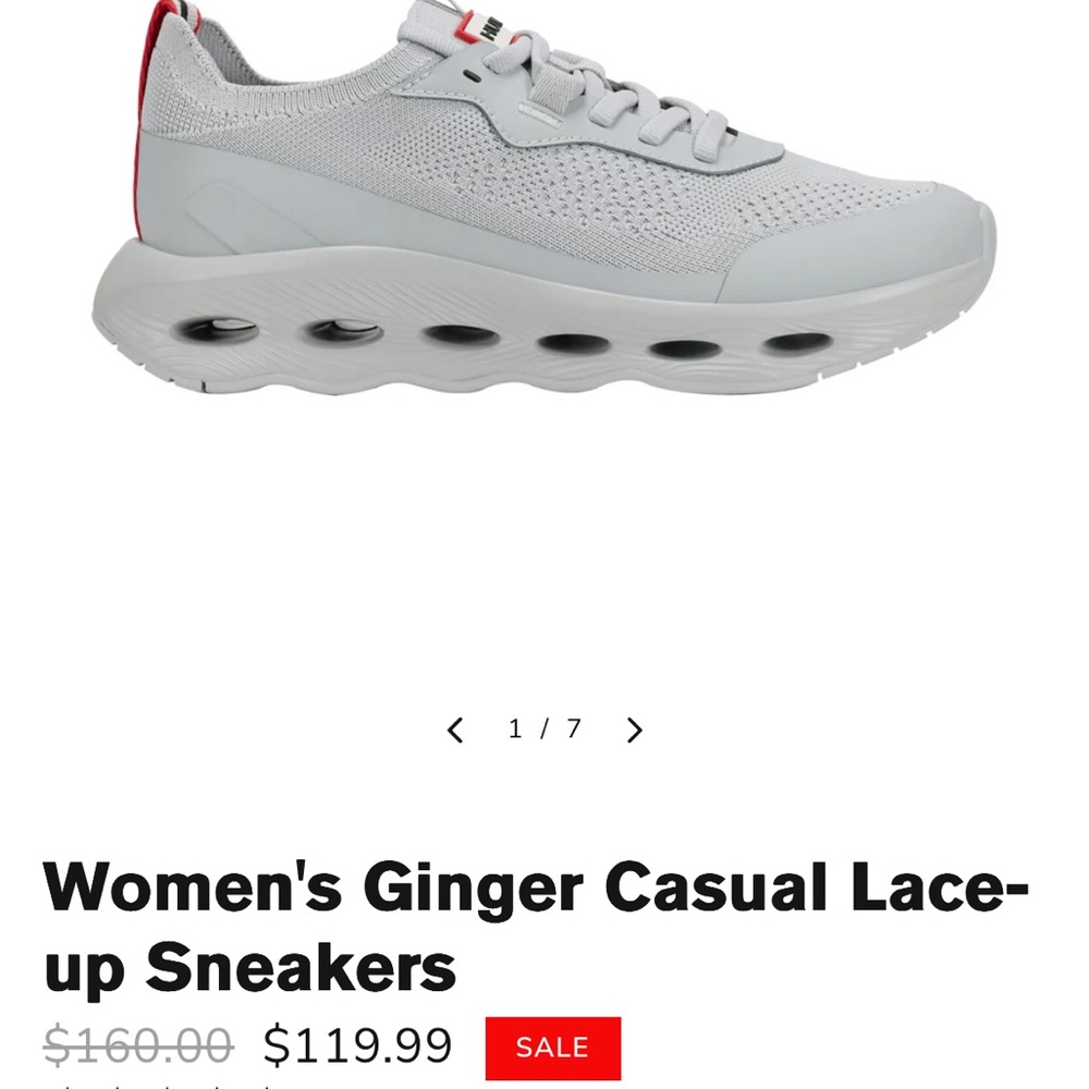 Hunter Women's Gray Lace-up Sneakers